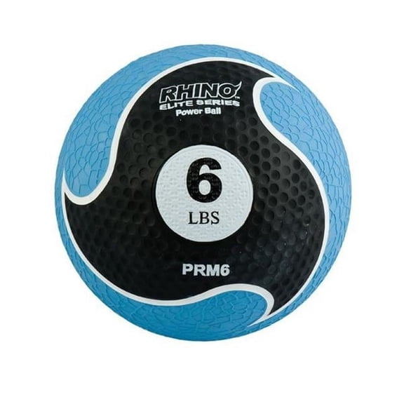 6 lbs Rhino Elite Medicine Ball, Blue