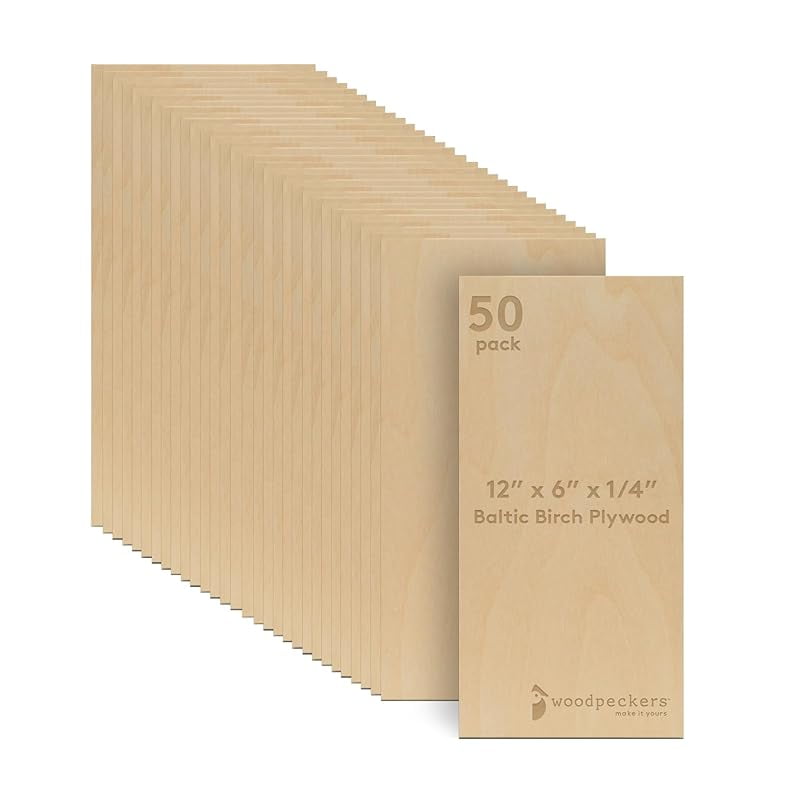 1/4 Inch Ash Plywood 24x24 Inches - MDF Core With One Good Side For Woodworking