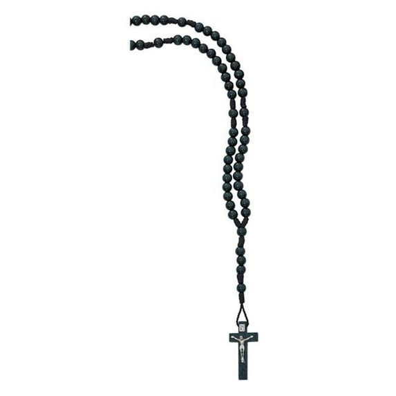 6 mm Blue Wood Communion Rosary Boxed