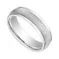 thumbnail image 1 of 6 mm Comfort Fit Fancy Wedding Band 14K White Gold - Size 9, 1 of 1
