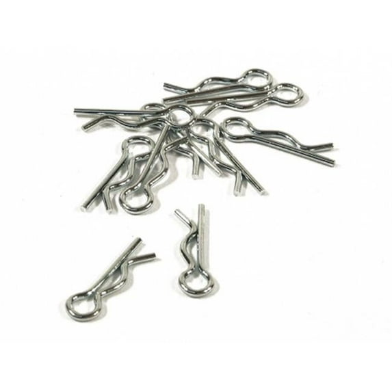 6 mm Medium Body Pin, Silver - 20 Piece