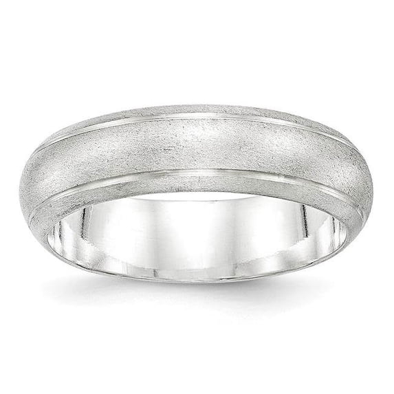 6 mm Sterling Silver Satin Band, Size 12