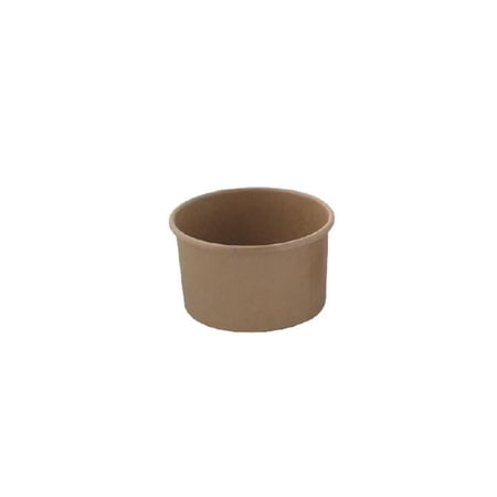 6 oz Brown Kraft Hot & Cold Paper Cup - 3.5 Dia. x 2.2 in.