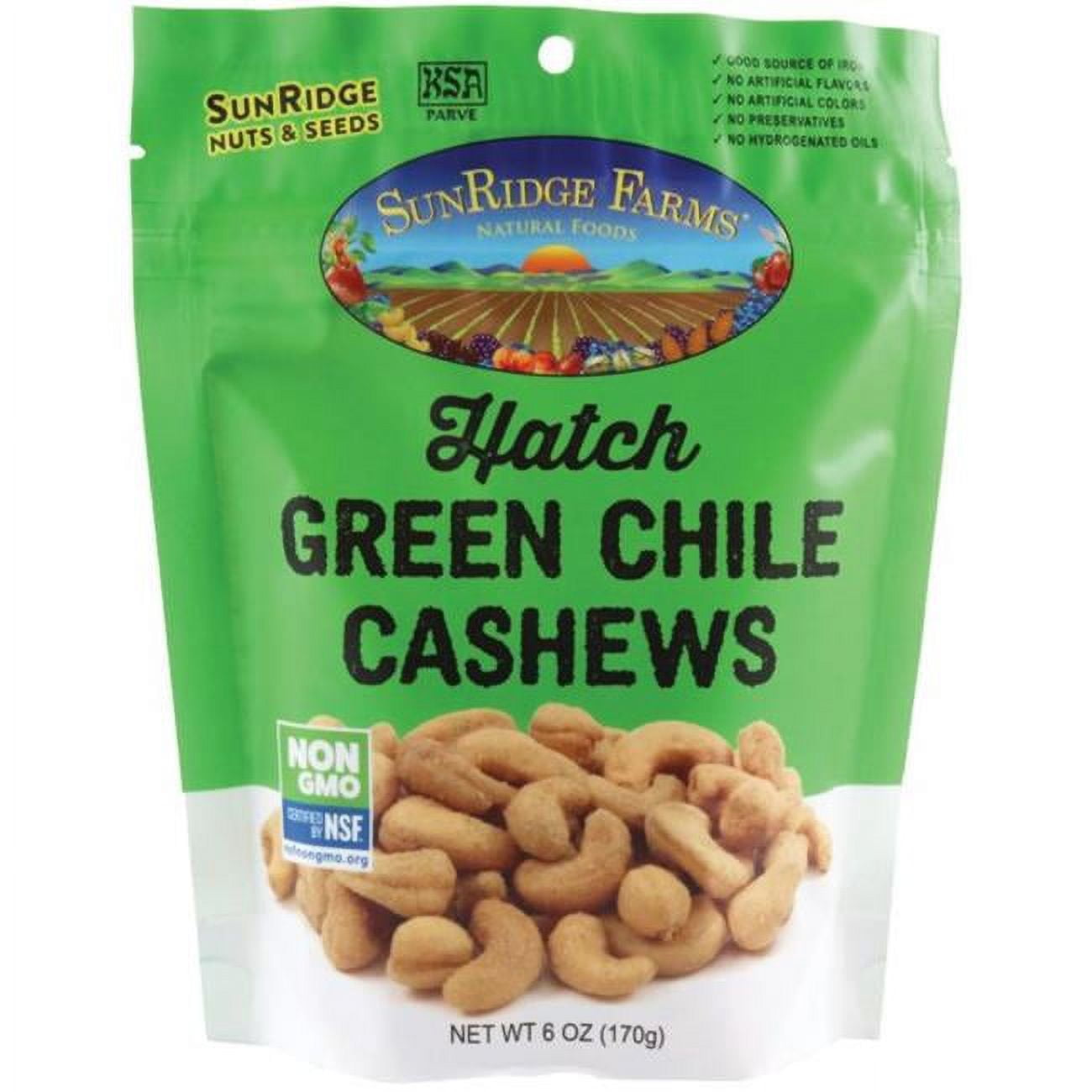 6 oz Green Chile Cashews