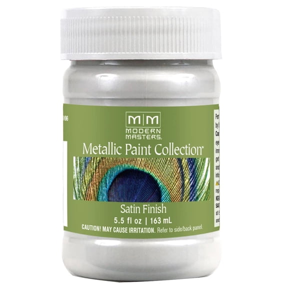 6 oz Modern Masters ME707 Snowflake Metallic Paint Collection Water-Based Decorative Metallic Paint