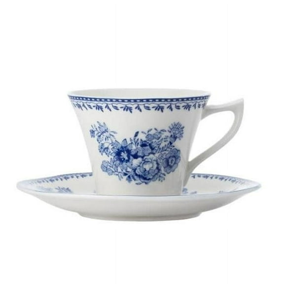 6 oz Porcelain Blue Tea Cups
