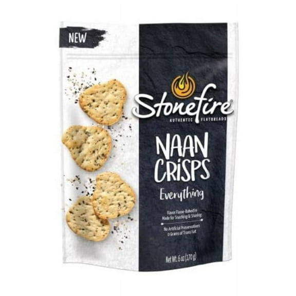 6 oz Sea Salt Naan Crisps - Pack of 12
