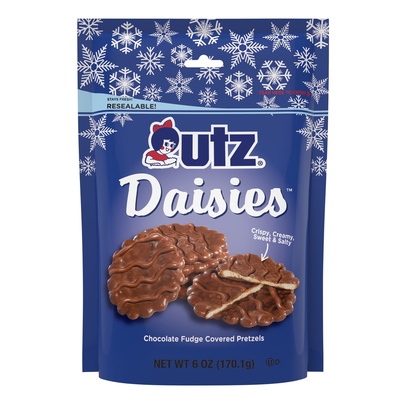6 oz Utz Milk Chocolate Daisies Pretzels
