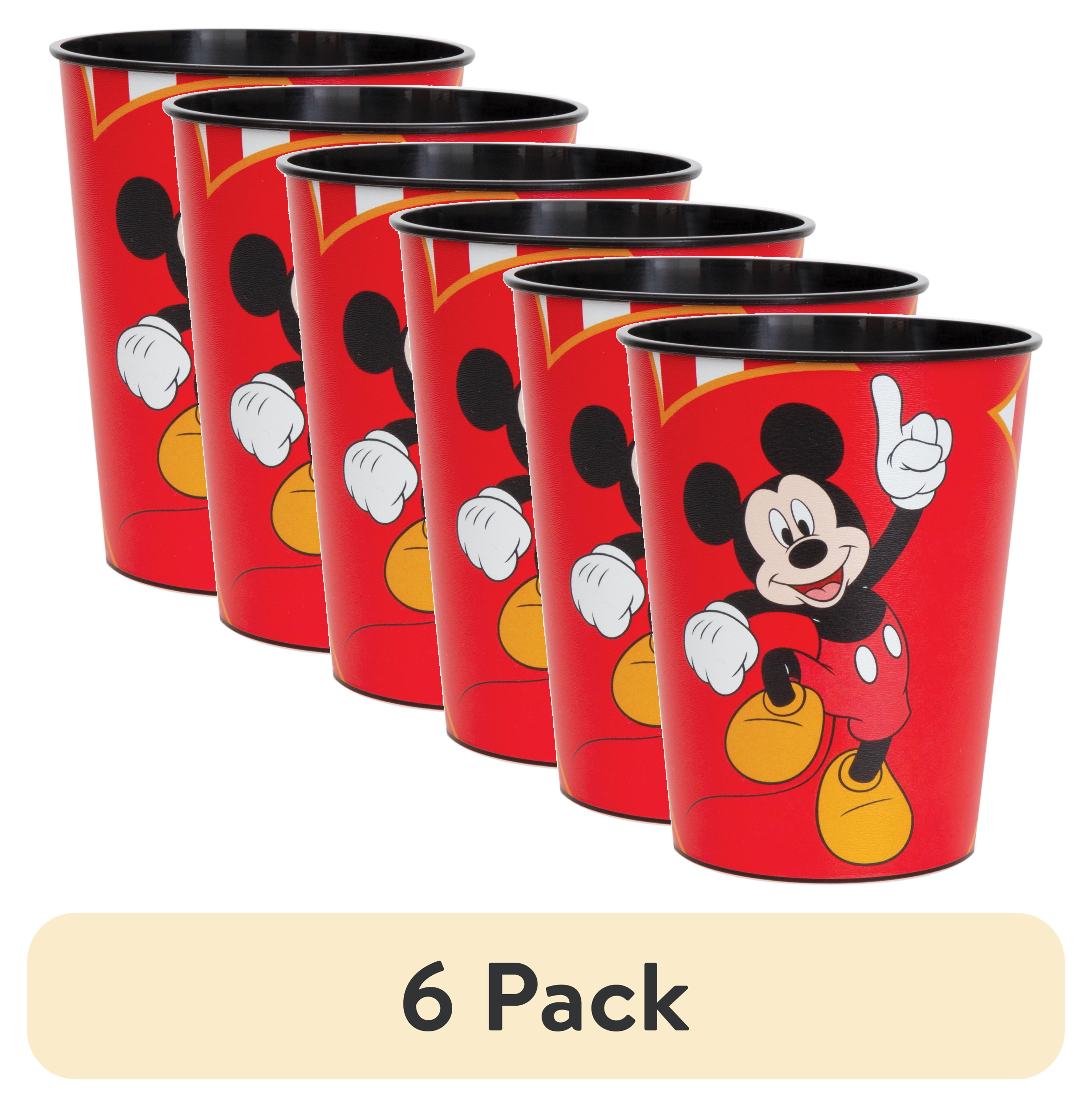 (6 pack) 1 Mickey Mouse Plastic Cup