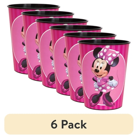 (6 pack) 1 Minnie Mouse Plastic Cup