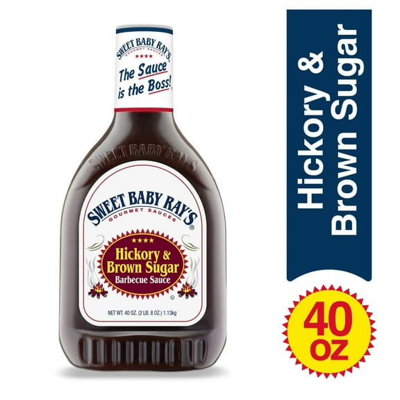 (6 pack) ( 2 Pack ) Sweet Baby Ray's Barbecue Sauce, Hickory & Brown Sugar 40 Oz