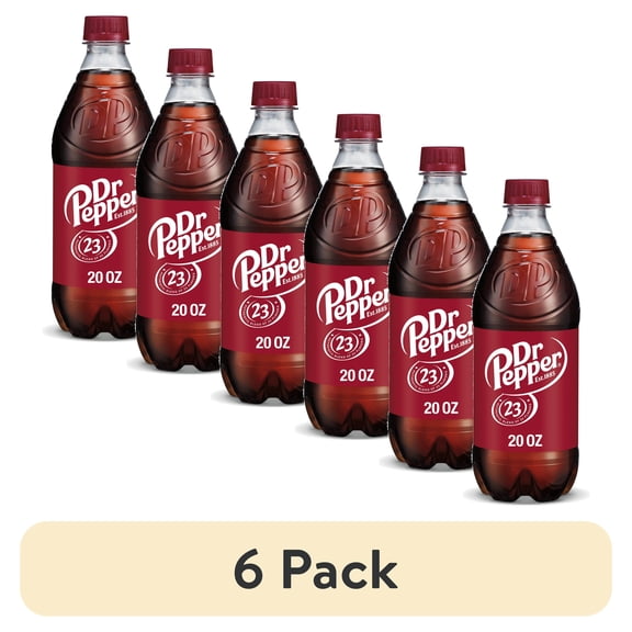 (6 pack) 3 Pack of Dr Pepper Soda - 20 oz (Packaging Varies)