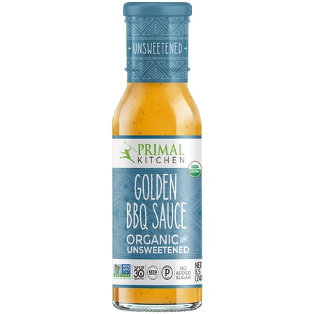 (6 pack) (6 Pack) Primal Kitchen Golden Unsweeted Bbq Sauce, 8.5 Oz