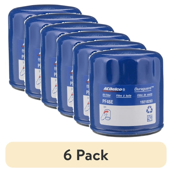 (6 pack) ACDelco Original Equipment PF46E Professional Engine Oil Filter 3.8" Height 3.6" Width 3.6" Length 7 Ounces