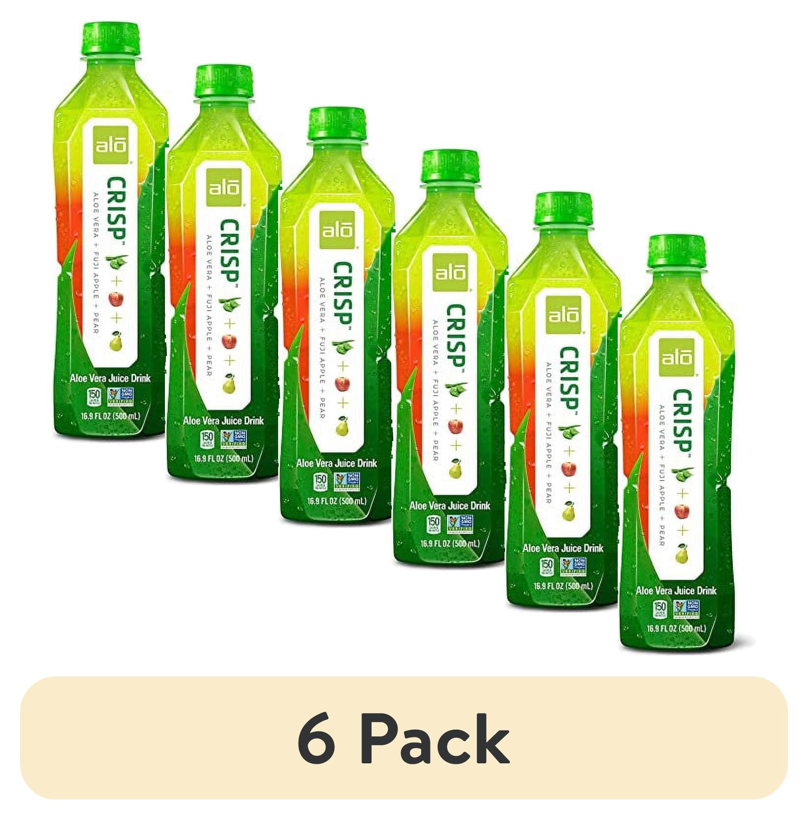 (6 pack) ALO CRISP ALOE VERA JUICE DRINK, 16.9 OZ.