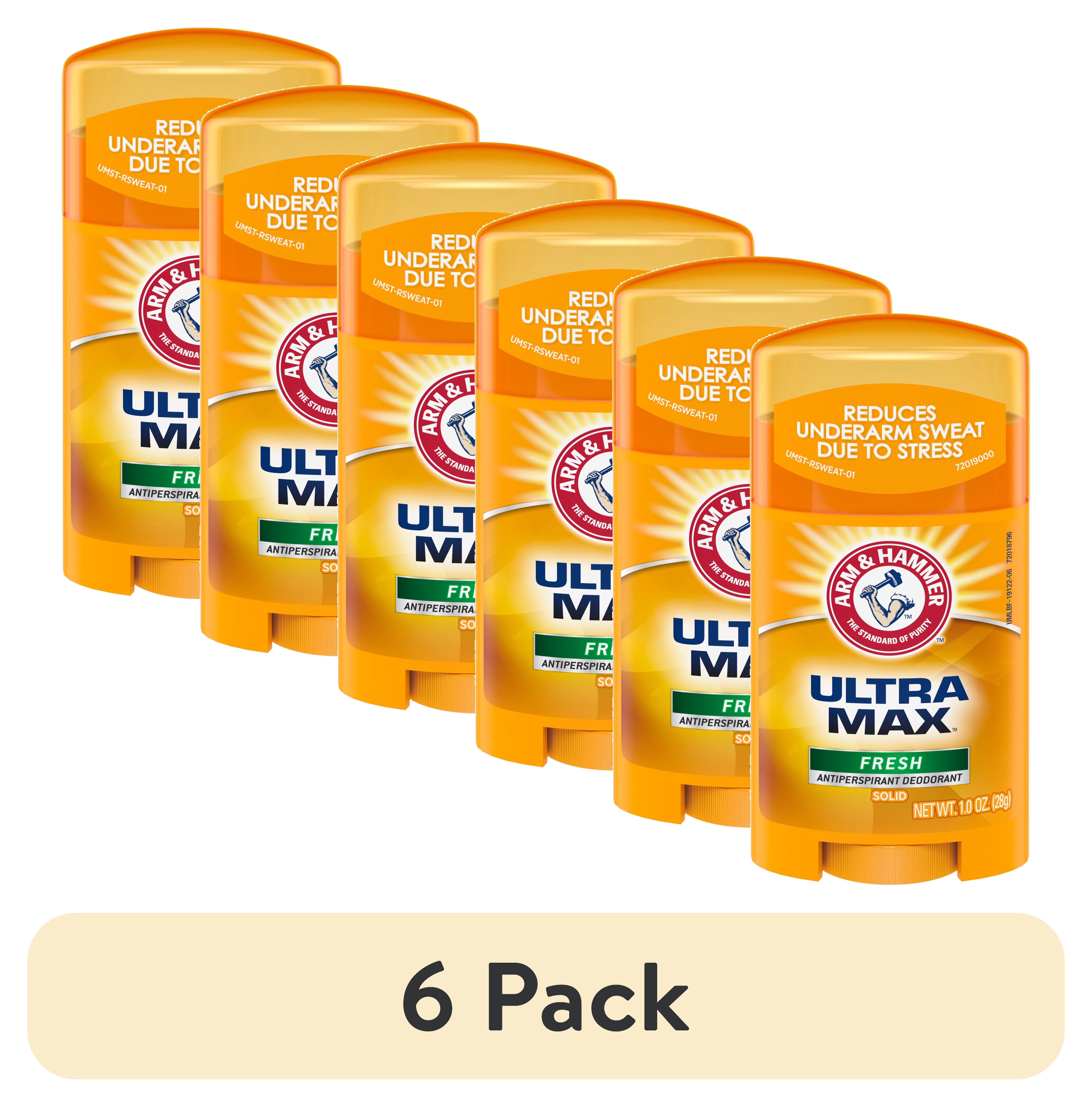 (6 pack) ARM & HAMMER ULTRA MAX Solid Antiperspirant Deodorant , Fresh Scent 1.0 oz.
