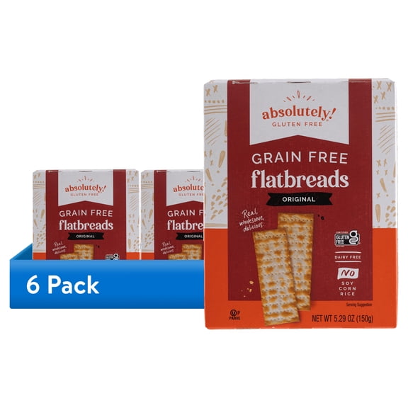 (6 pack) Absolutely Gluten Free Flatbread Original, 5.29oz