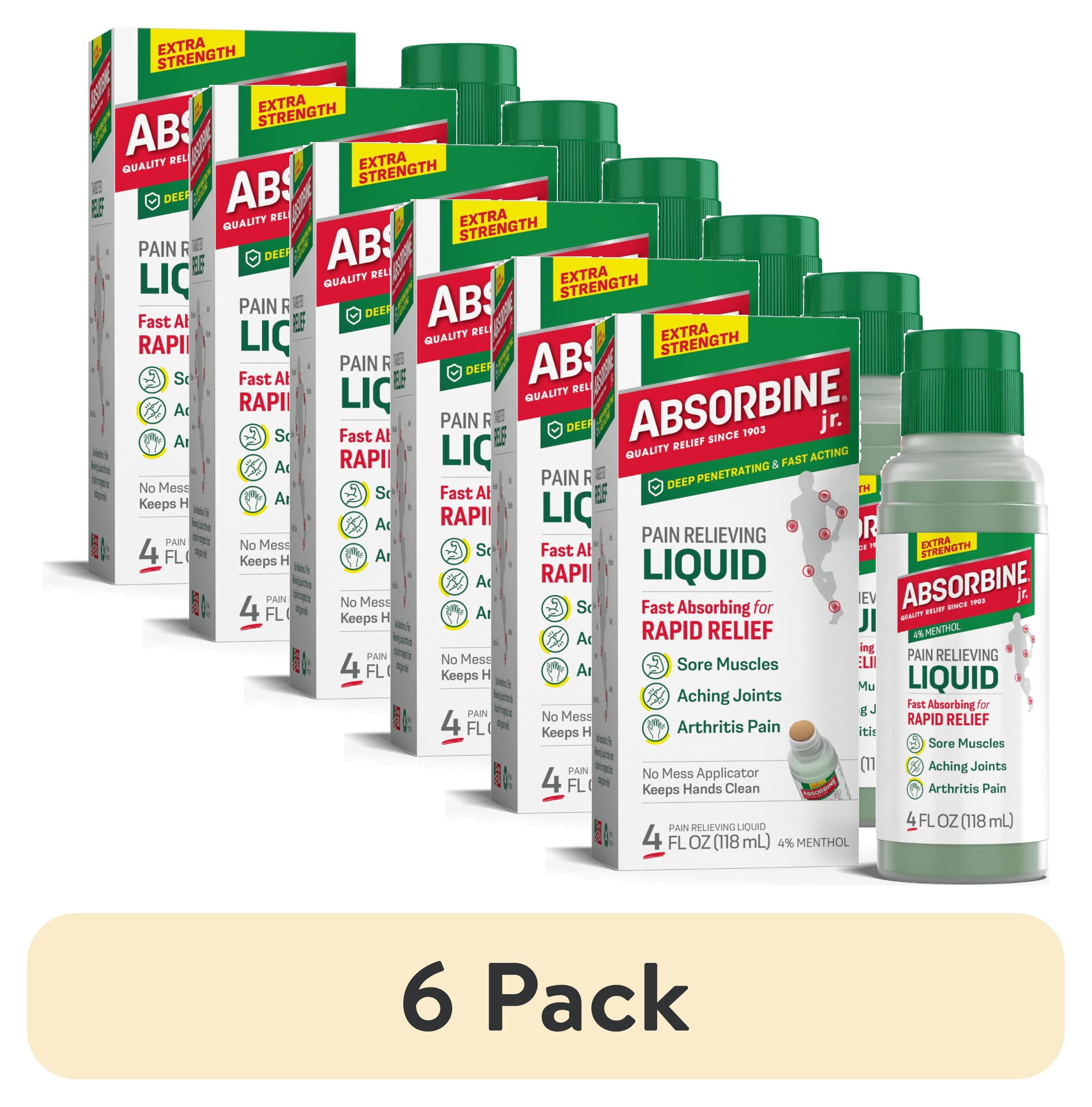 (6 pack) Absorbine Jr. Extra Strength Pain Relief for Body Aches ...