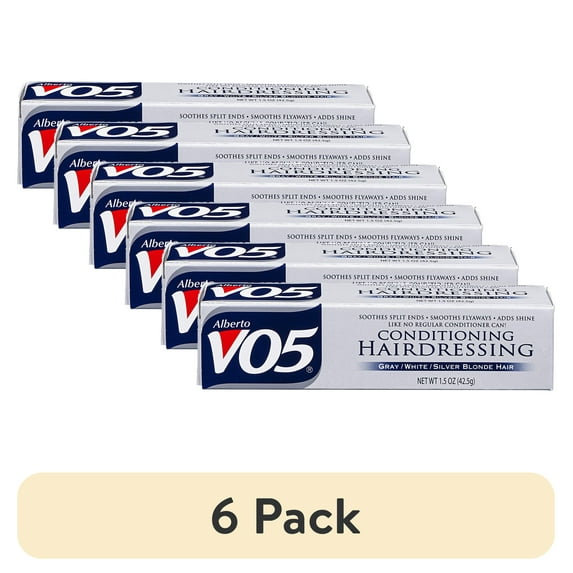 (6 pack) Alberto VO5 Strengthening & Split End Repair Shine Enhancing Daily Hairdressing Conditioner, 1.5 oz, Travel Size
