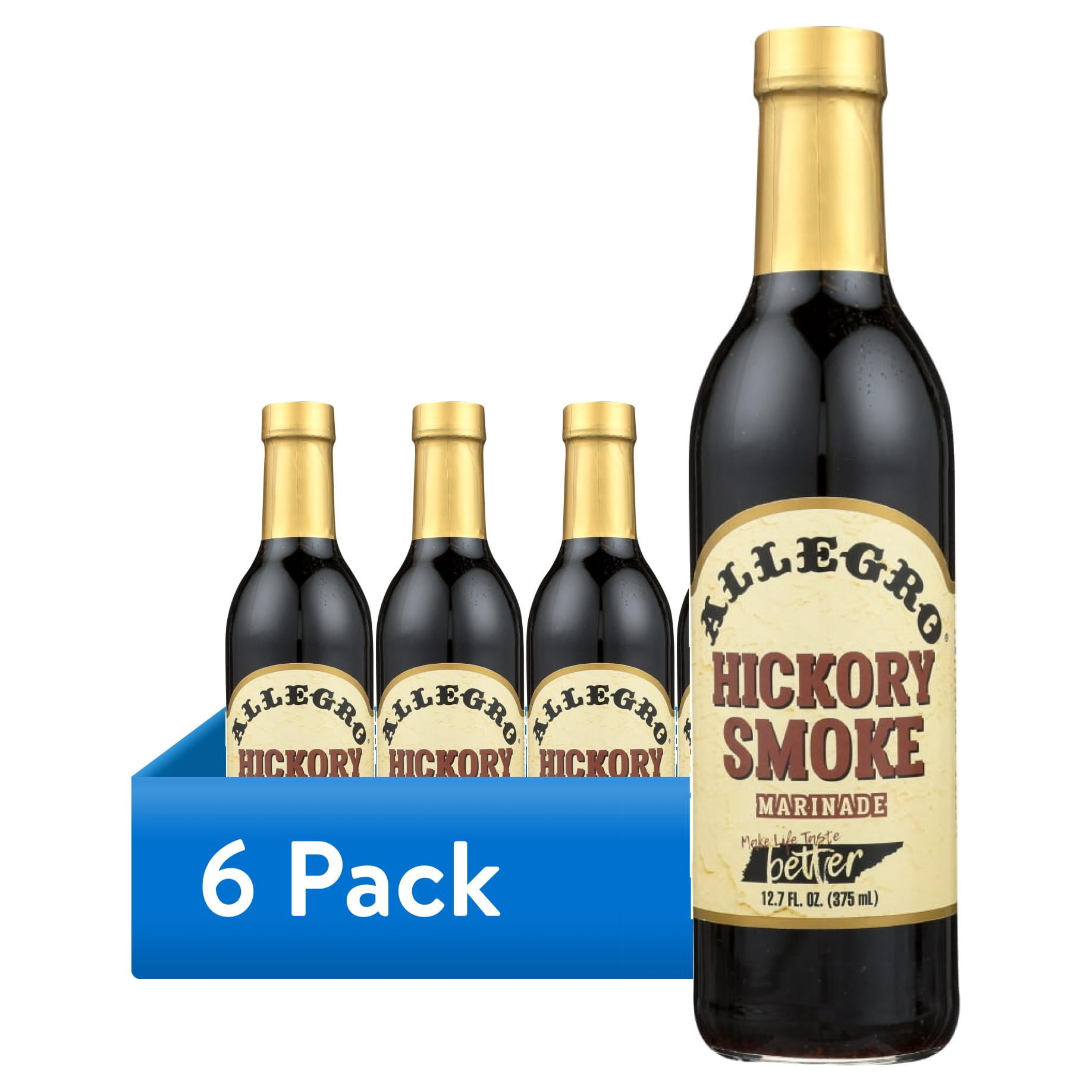 (6 pack) Allegro Hickory Smoke Marinade, 12.7 fl oz