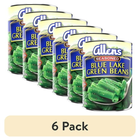 (6 pack) Allen's Blue Lake Seasoned Green Beans, 38 oz., Can