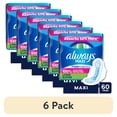 thumbnail interactive-video image 1 of (6 pack) Always Maxi Pads with Wings, Size 2, Long Super, 60 Count, 1 of 15