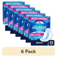 thumbnail interactive-video image 1 of (6 pack) Always Maxi Pads with Wings, Size 3, Extra Long Super Absorbency, 33 Count, 1 of 15