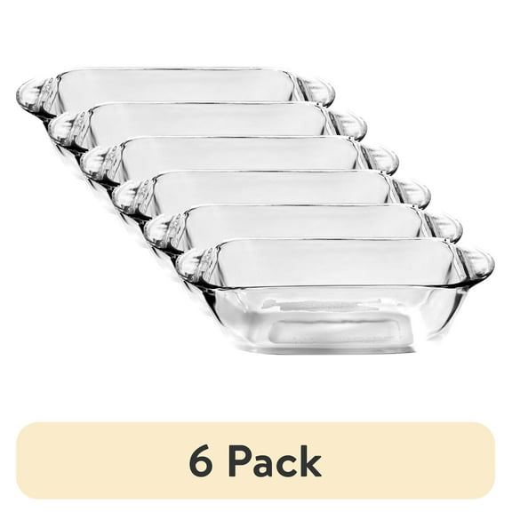 (6 pack) Anchor Hocking Glass Loaf Pan, 1.5 Quart