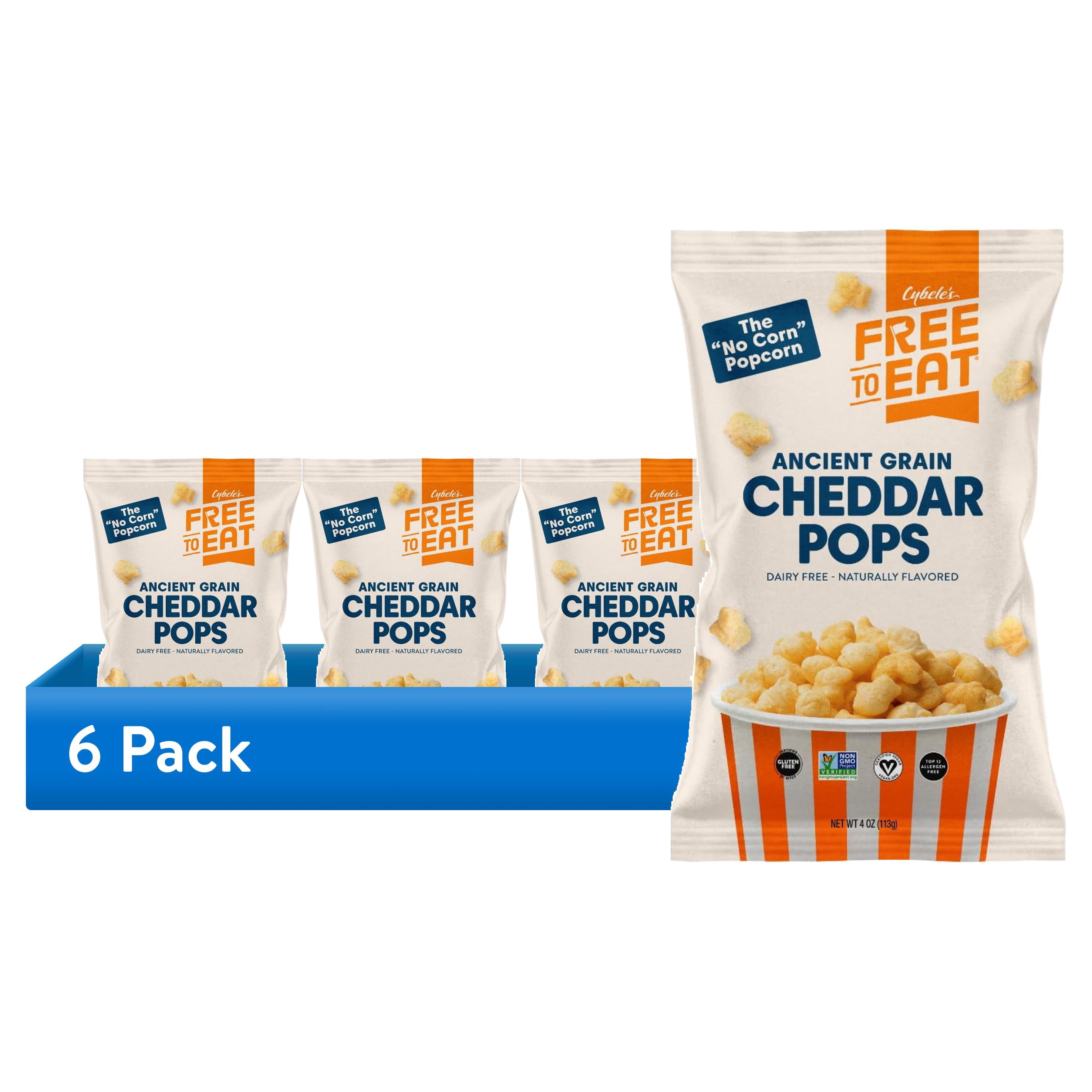 (6 pack) Ancient Grain Cheddar Pops