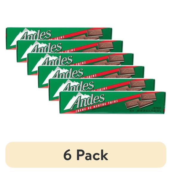 (6 pack) Andes Creme De Menthe Thins, 120 Ct