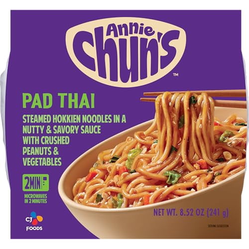 (6 pack) Annie Chun's Pad Thai Noodle Bowl, 8.53 oz