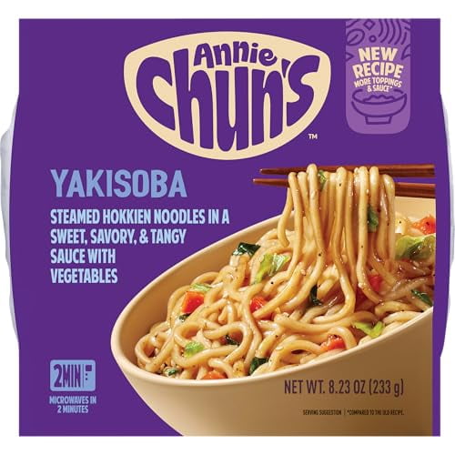 (6 pack) Annie Chun's Yakisoba Noodle Bowl, 8.22 oz