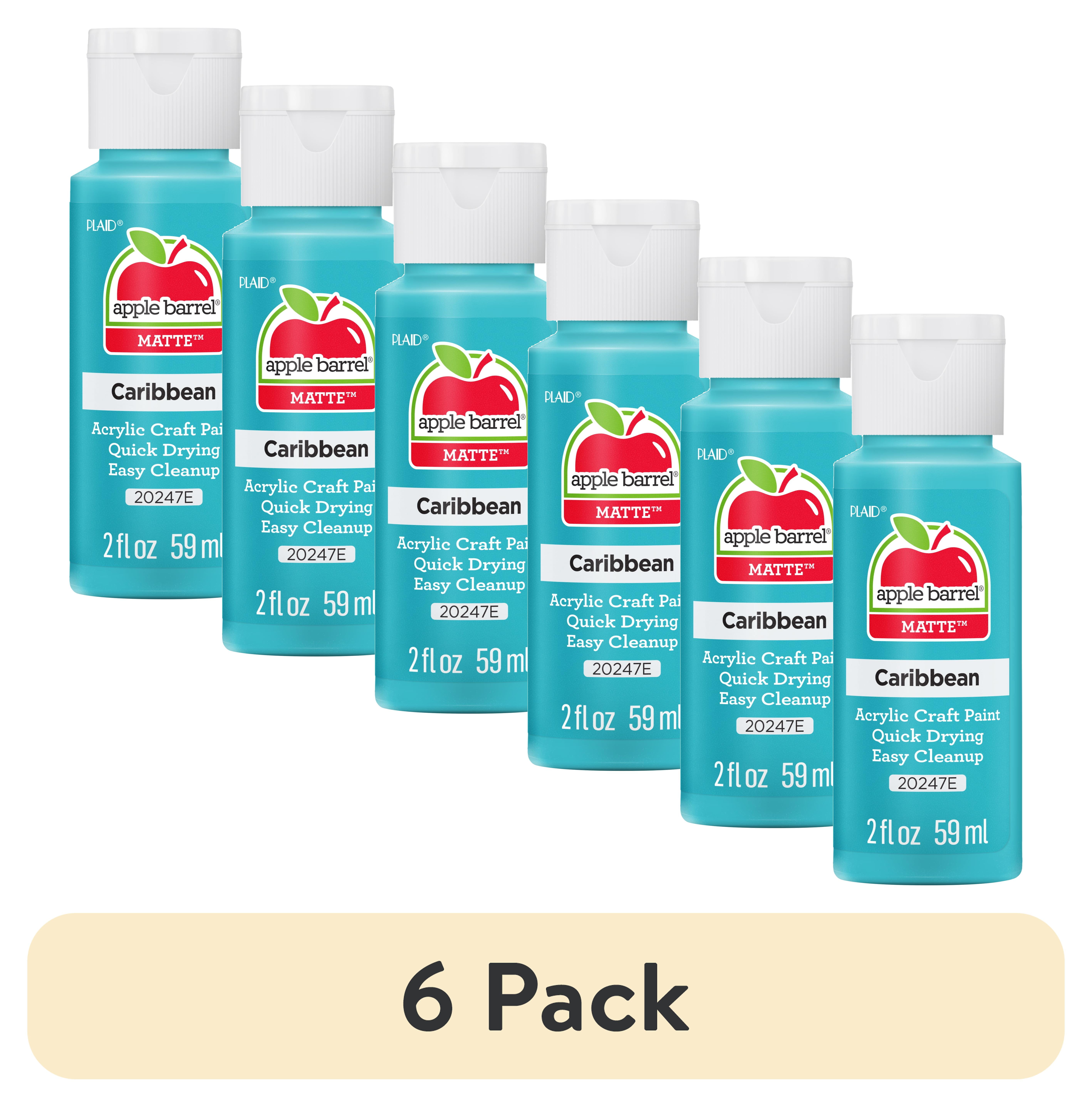 (6 pack) Apple Barrel 20247EX Acrylic Craft Paint, Matte Finish