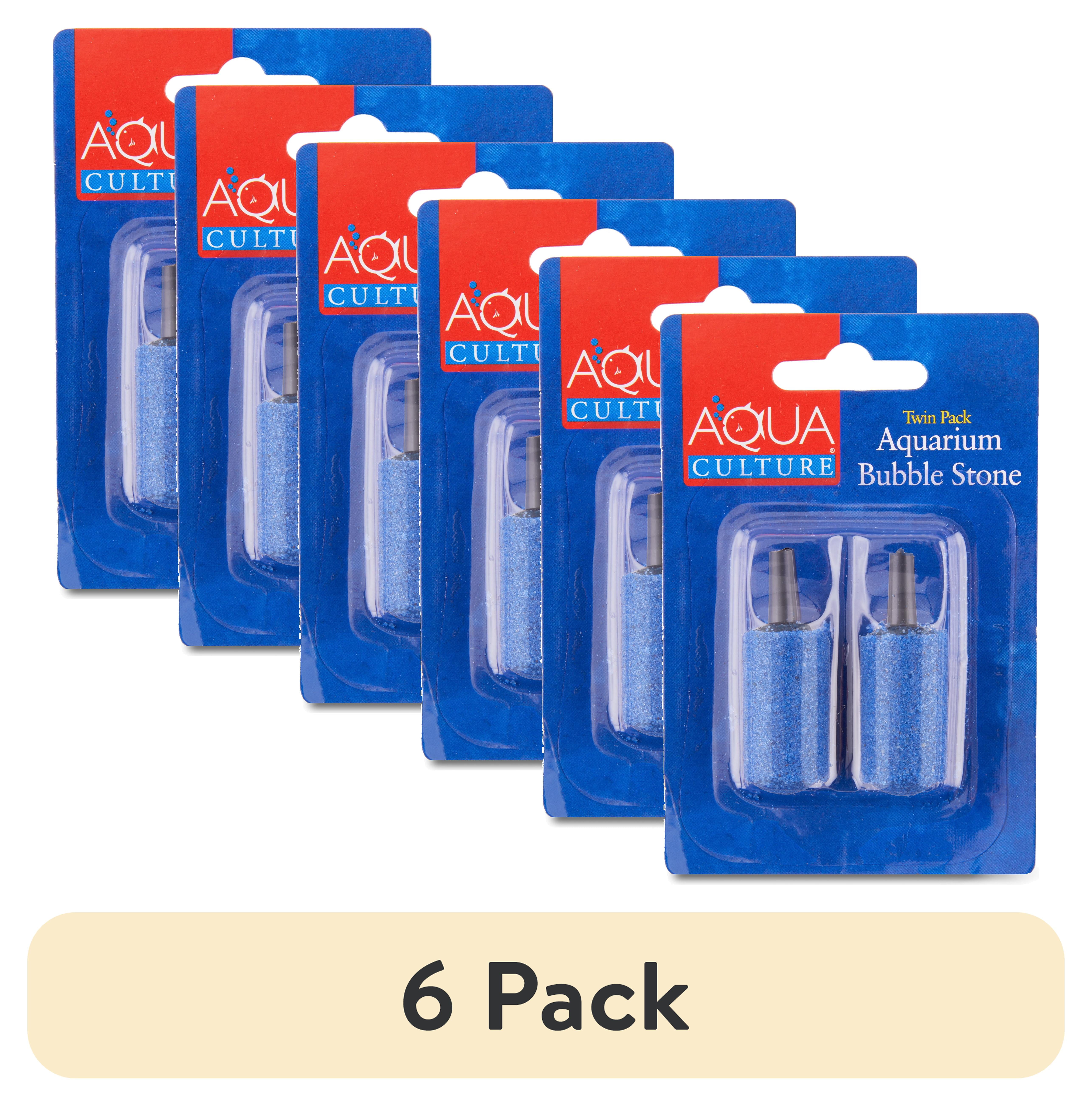 (6 pack) Aqua Culture Aquarium Bubble Stone, Twin Pack