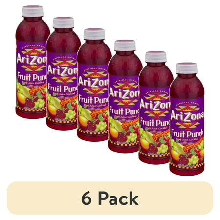 (6 pack) AriZona Fruit Punch, 20 Fl. Oz.
