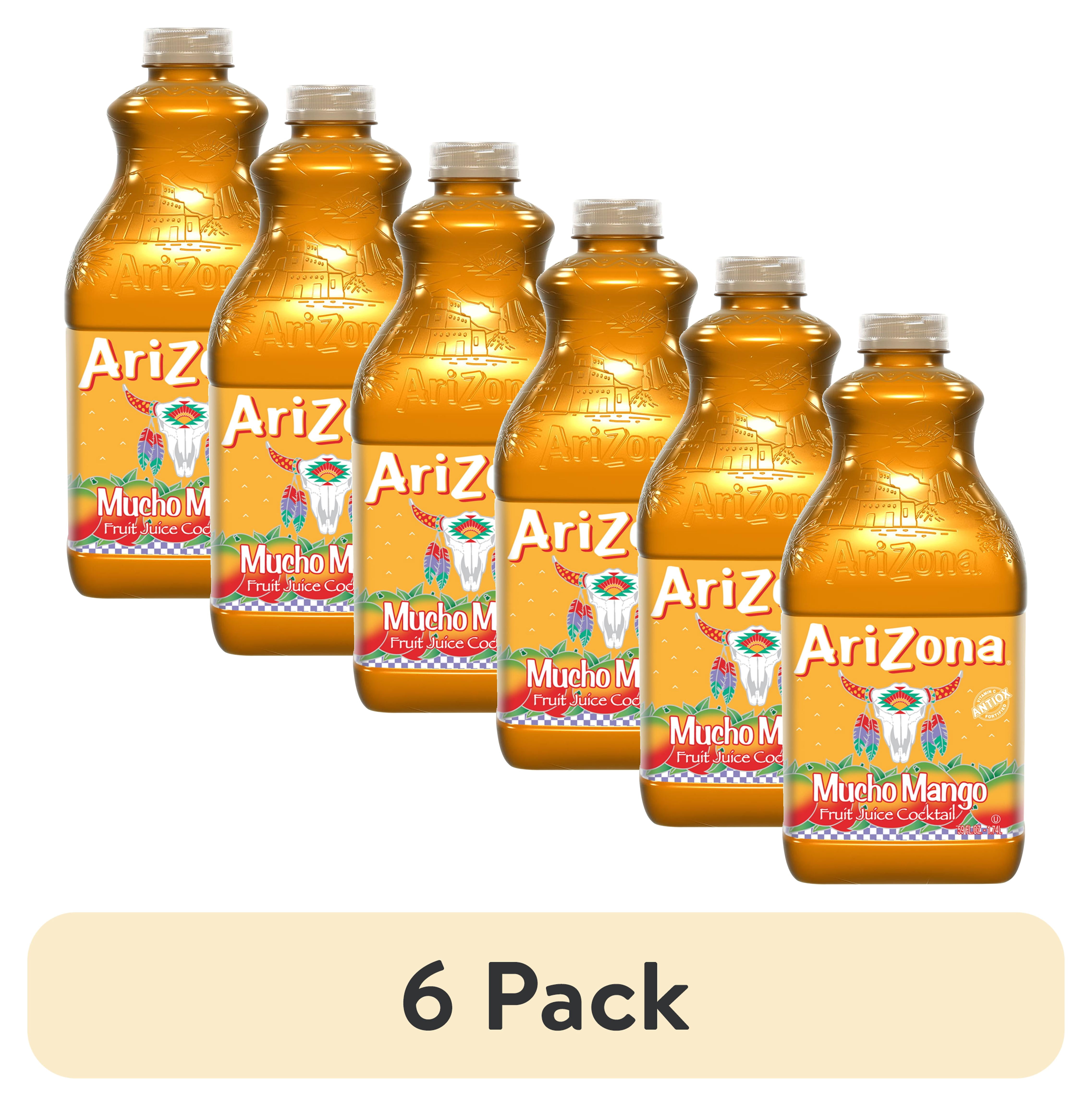 (6 pack) AriZona Mucho Mango Fruit Juice Cocktail, 59 fl oz
