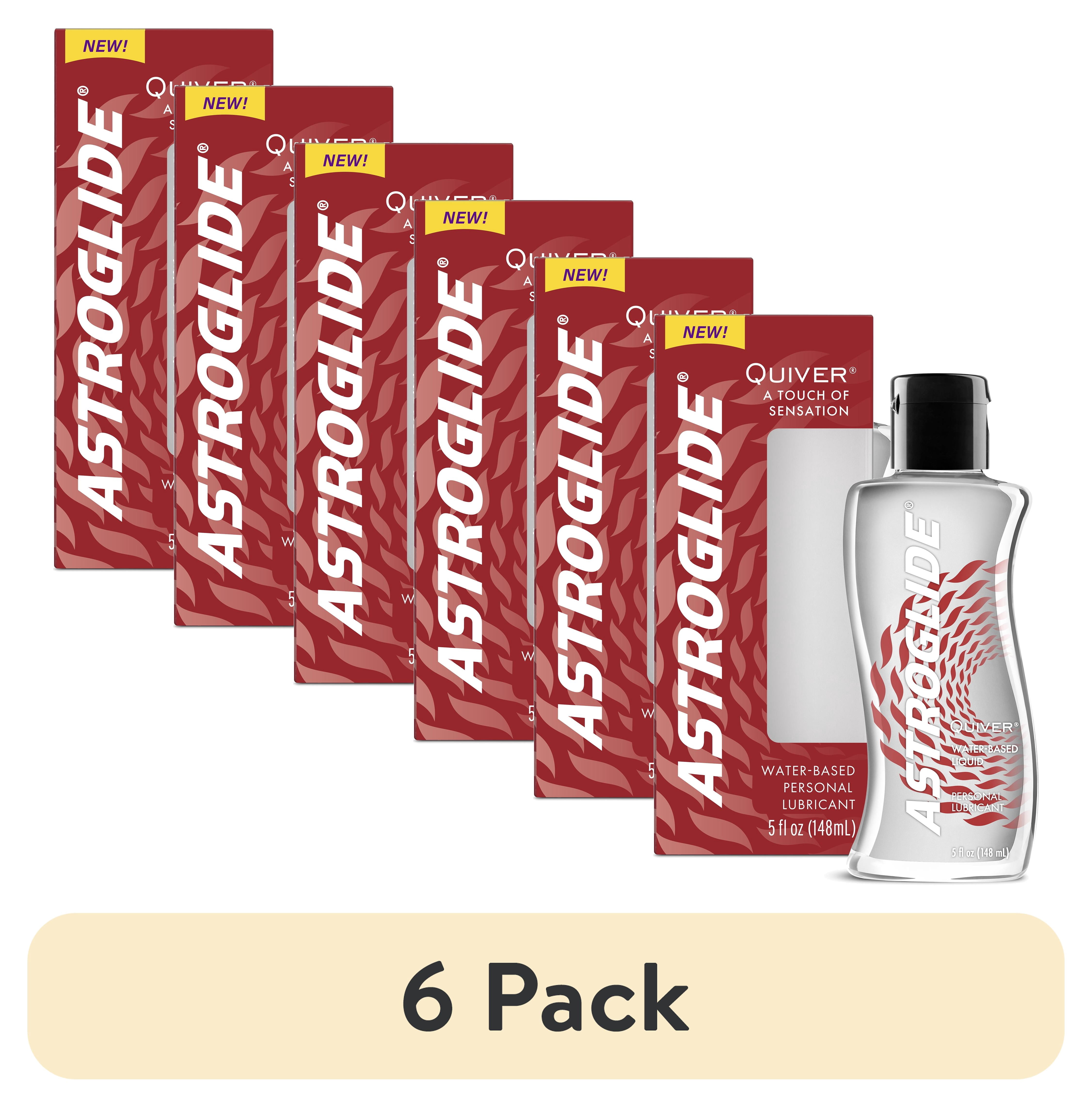 (6 pack) Astroglide Quiver Personal Lubricant (5oz), Arousal Lube Adds Tingling Sensations for Couples, Men, and Women, Toy-Safe, Water Based Lube for Easy Clean-Up, Condom Compatible, - Walmart.com (6 pack) Astroglide Quiver Personal Lubricant (5oz), Arousal Lube Adds Tingling Sensations for Couples, Men, and Women, Toy-Safe, Water Based Lube for Easy Clean-Up, Condom Compatible, - Walmart.com