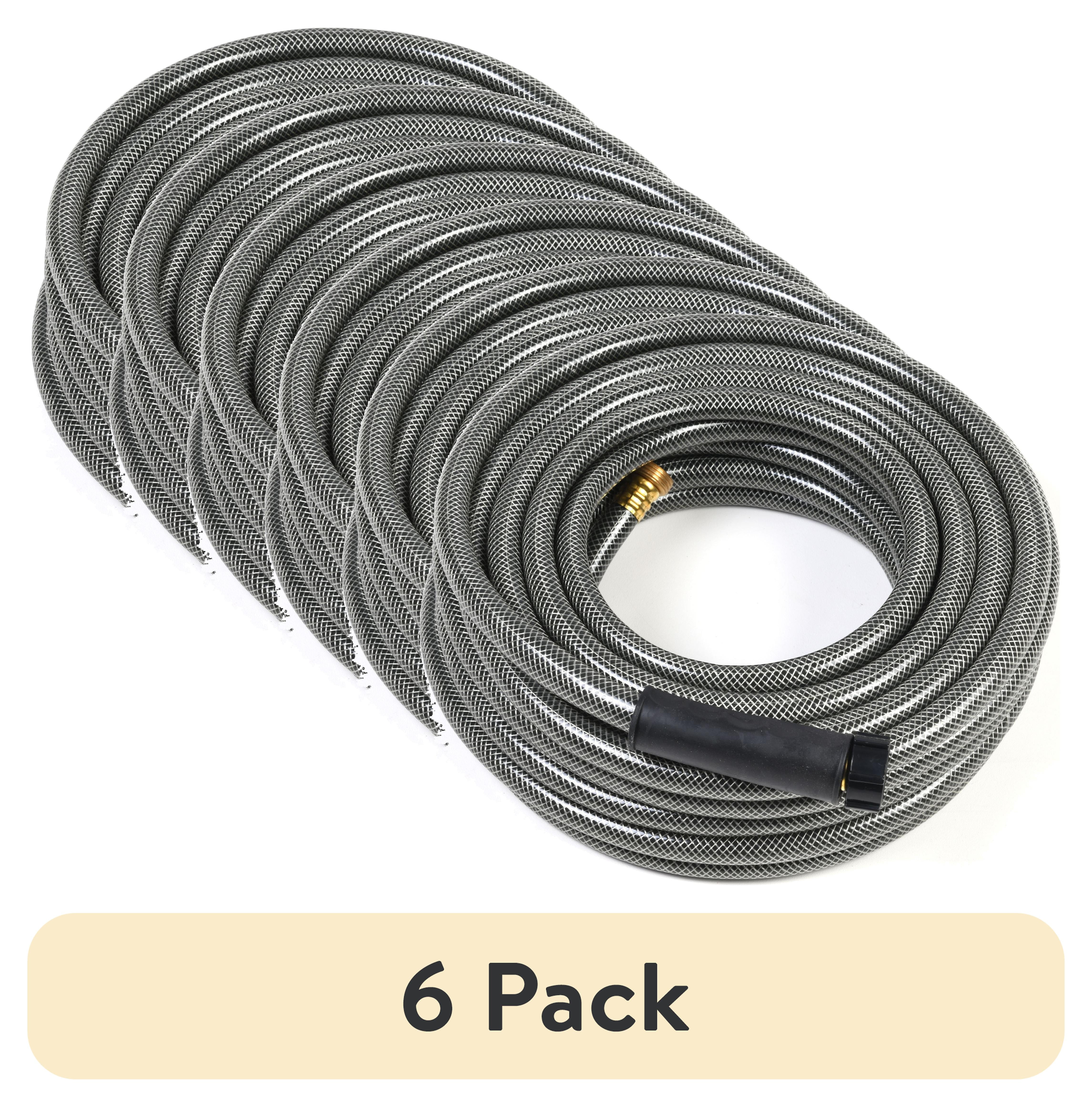 (6 pack) Auto Drive Heavy Duty Weather Proof 50 Foot PVC Car Wash Hose, #555125566