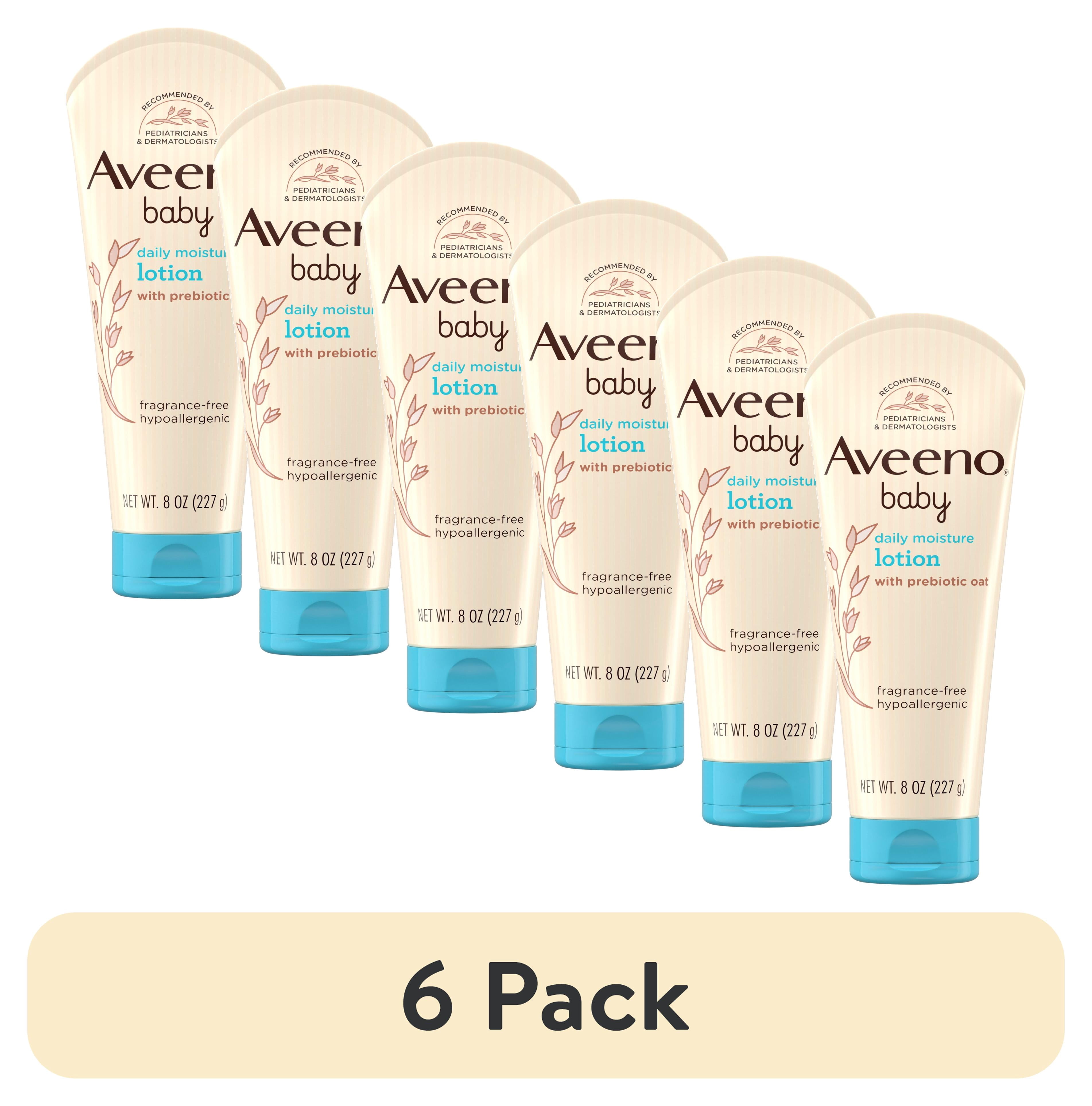 (6 pack) Aveeno Baby Daily Moisture Body Lotion for Baby and Toddler with Nourishing Oatmeal, 8 fl oz
