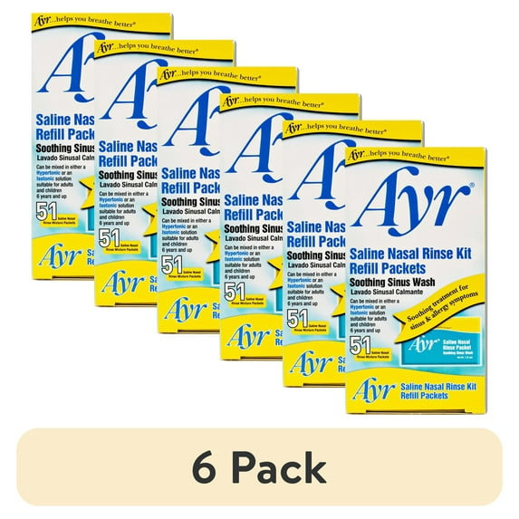 (6 pack) Ayr Rinse Kit Refill 51 Count