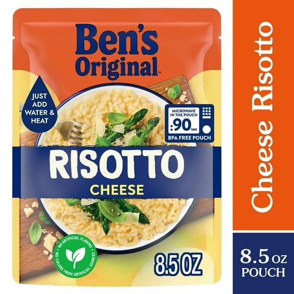 (6 pack) BEN'S ORIGINAL Ready Rice Cheese Risotto Flavored Rice, Easy Dinner Side, 8.5 oz Pouch