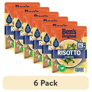 (6 pack) BEN'S ORIGINAL Ready Rice Cheese Risotto Flavored Rice, Easy Dinner Side, 8.5 oz Pouch