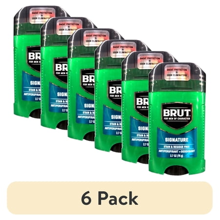 (6 pack) BRUT The Modern Man Antiperspirant + Deodorant With Stain Shield Signature Scent 2.7 oz