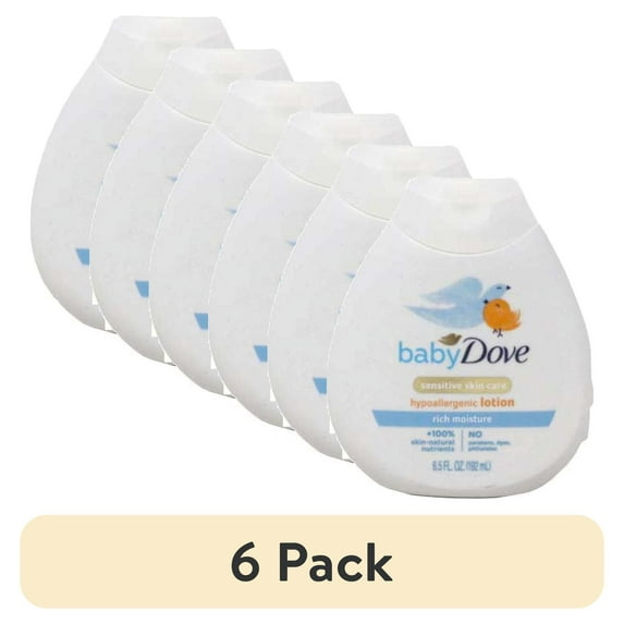 (6 pack) Baby Dove Lotion, Rich Moisture, 6.5 Ounce Pack of 3