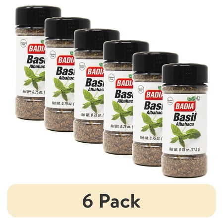 (6 pack) Badia Sweet Basil, 14 oz Bottle