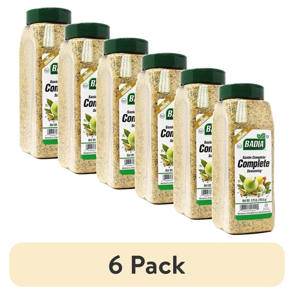 (6 pack) Badia Complete Seasoning, The Original Sazon Completa, 1.75 lb Bottle