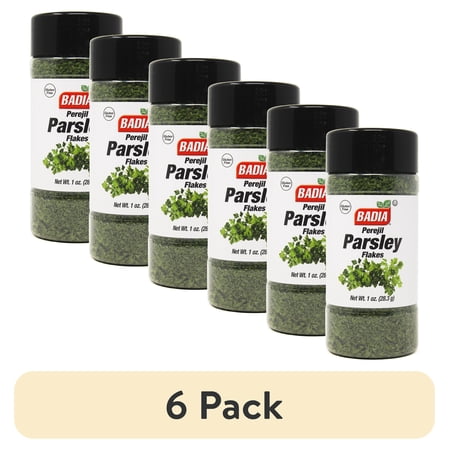 (6 pack) Badia Parsley Flakes, 1.5 oz Bottle