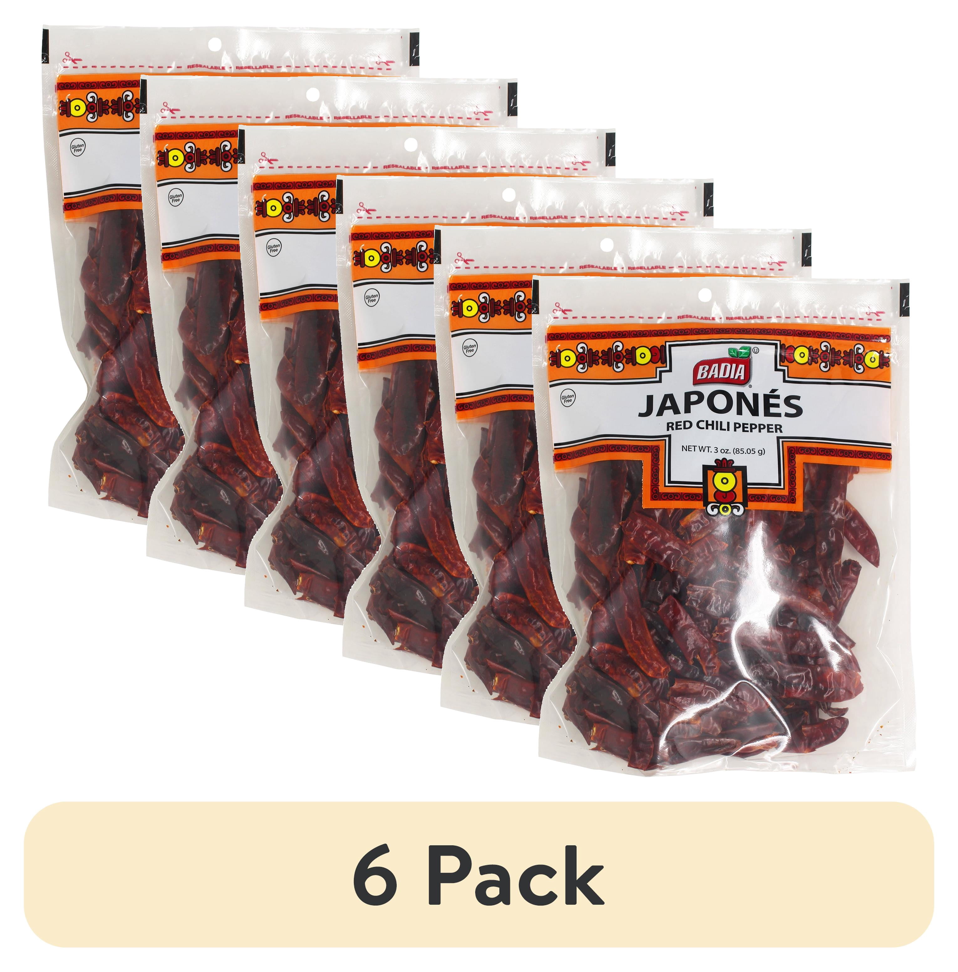 (6 pack) Badia Red Chili Pepper (Japones) 3 oz