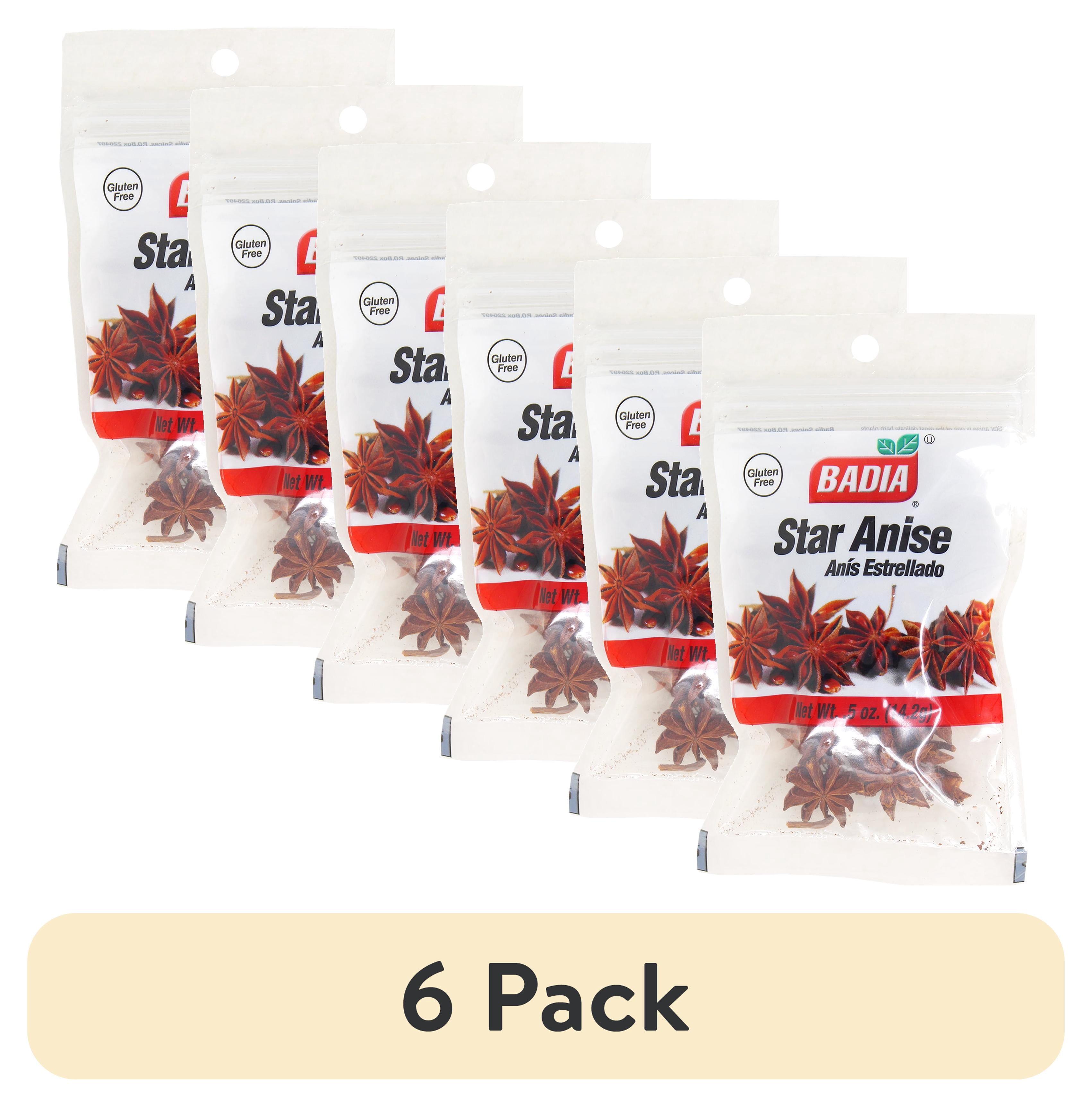 (6 pack) Badia Star Anise, .5 oz Bottle
