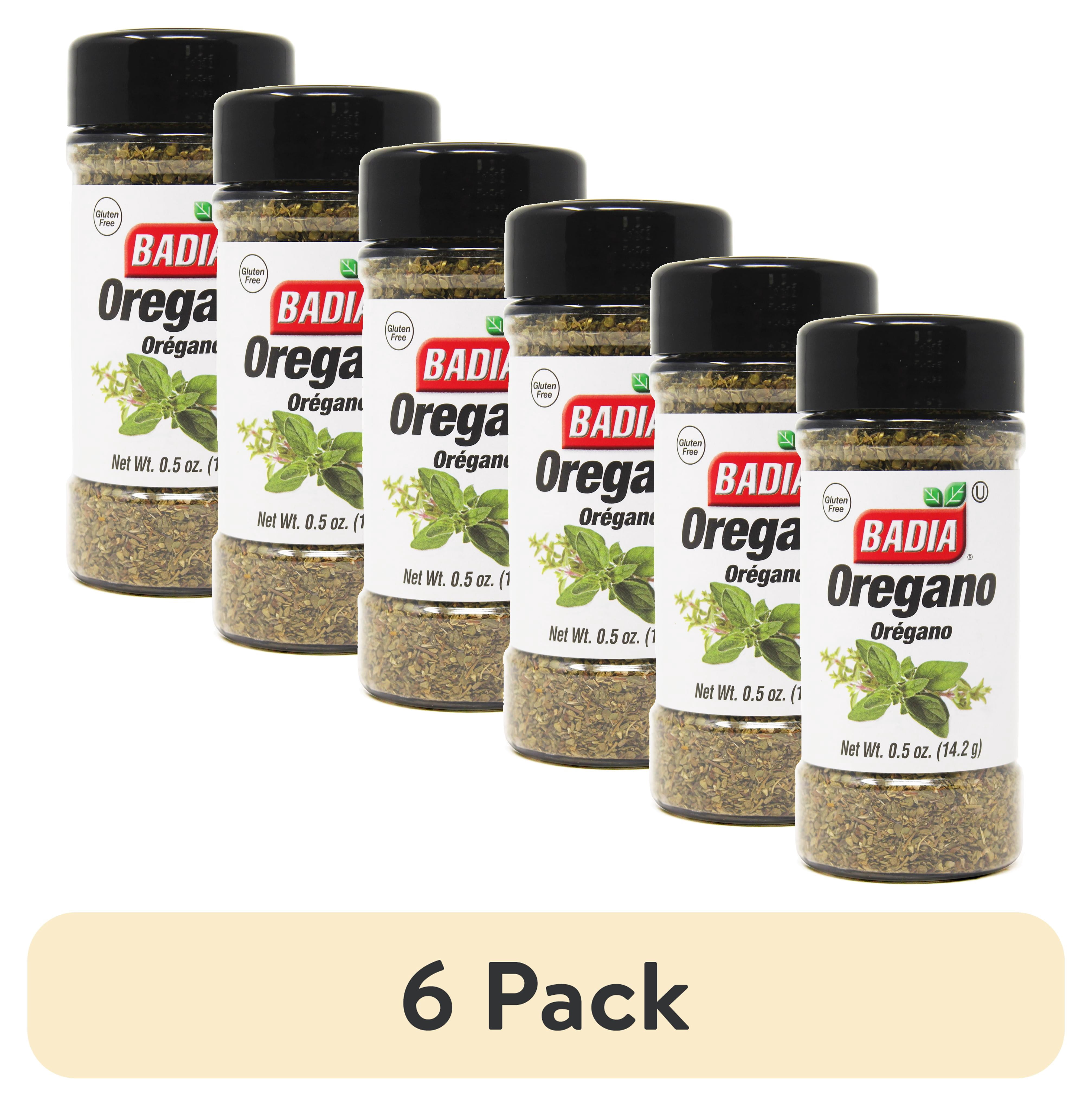 (6 pack) Badia Whole Oregano, .5 oz Bottle